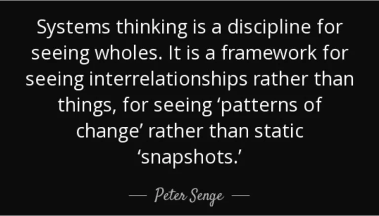 Peter Senge systems thinking quote